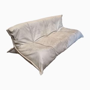 Yoko 3-Sitzer Sofa aus weißem Leder von Michel Ducaroy für Ligne Roset
