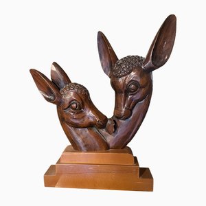 Sculpture Bambi en Bois