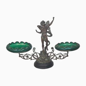 Scultura Art Nouveau in bronzo, inizio XX secolo