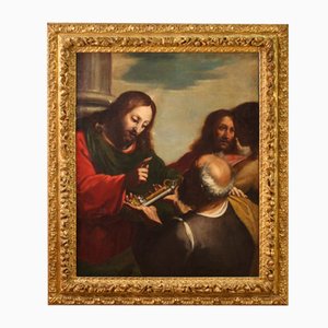 Christ Giving the Keys to St. Peter, 1650, Oil on Canvas, Framed