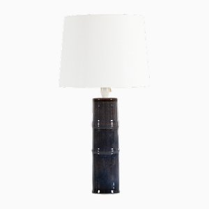 Tall NBlue Night Table Lamp by Carl-Harry Staalhane for Rörstrand, Sweden, 1960s