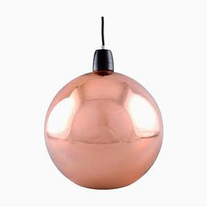 Lámpara colgante de techo británica redonda en color cobre de Tom Dixon