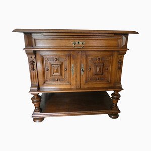 Vintage Brown Wooden Cabinet