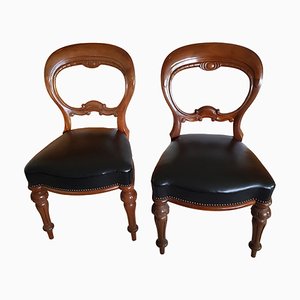19th Century Mahogany Wood Chairs