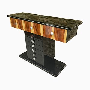 Art Deco Rosewood Veneer Console Table