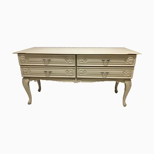 White Wood Chest of Drawer
