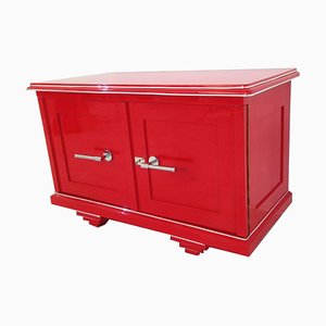 Vintage Art Deco Red Dresser