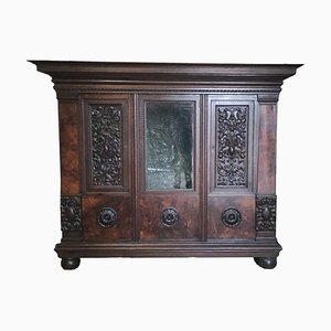 Vintage Dark Wood Cabinet