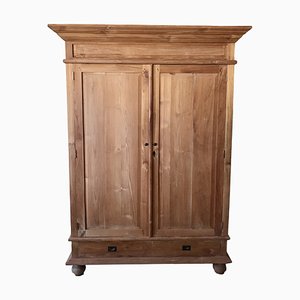 Antique Wood Cabinet with Doors