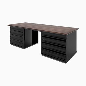 Macassar Wood Desk in Art Deco Style