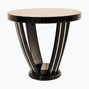 Art Deco Black Side Table, 1920s