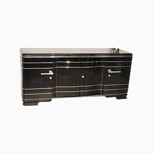 Large Art Deco Sideboard with Chrome Bars