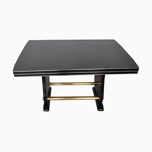Art Deco Style Living Room Table with Brass