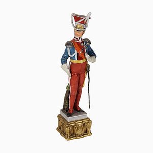 Figurine Soldat en Porcelaine, Italie, Naples