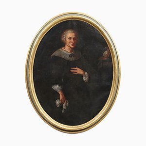 Italian Artist, Portrait of Giulia Barcaioli, 17th Century, Oil on Canvas, Framed