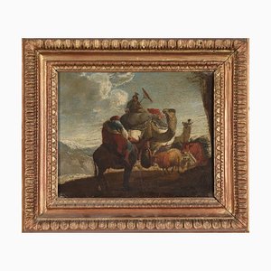 Italian Artist, Historical Subject, 18th Century, Oil on Canvas, Framed