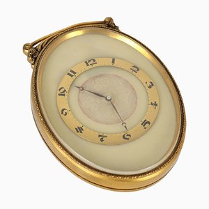 Reloj de mesa de bronce, Suiza, siglo XX