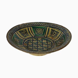 Plato de cerámica, Marruecos, siglo XIX