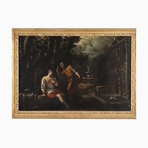 Französischer Künstler, Historisches Motiv, Öl auf Leinwand, 17. Jh.