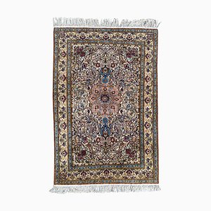 Tapis Vintage Pendjab en Soie, Inde, 1980s