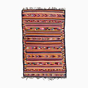 Vintage Colourful Moroccan Kilim Rug, 1950s