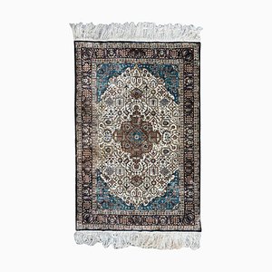 Tapis Vintage en Soie Fine, Inde, 1990s