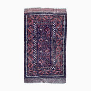 Antiker afghanischer Baluch Teppich im Used-Look, 1890er