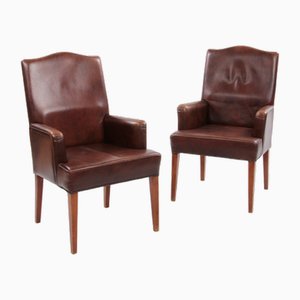 Dining Room Chairs in Sheep Leather, Netherlands, 1970s, Set of 2