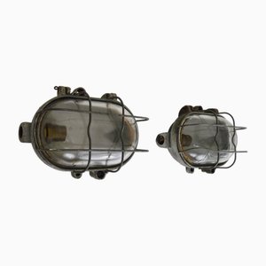 Industrial Cast Iron Wall Lights, Set of 2