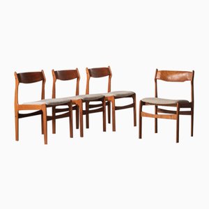 Dining Chairs attributed to Erik Buch, Denmark, 1960s, Set of 4