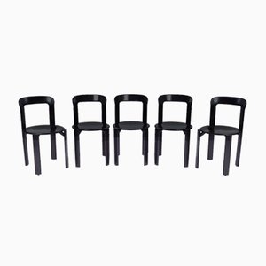 Vintage Stackable Chairs by Bruno Rey for Dietiker, Set of 5