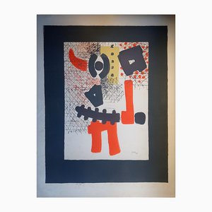 Thomas Gleb, Guerrier: Abstract Composition, 1959, Lithograph, Framed