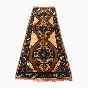 Vintage Turkish Kazak Runner Rug in Wool