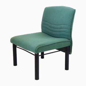 Side Chair in Wool and Steel, 1980s