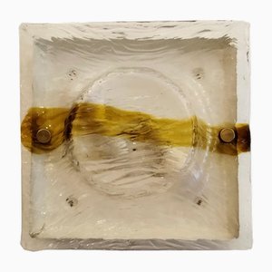 Lampada da parete in vetro di Murano attribuita a Toni Zuccheri per Venini, Italia, anni '60