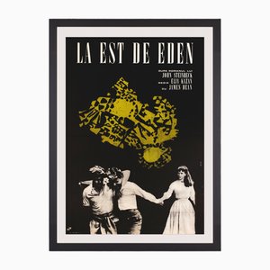 James Dean East of Eden Original Vintage Movie Poster, Romanian, 1968
