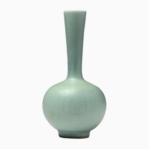 Vase with Greenish Blue Glaze by Berndt Friberg for Gustavsberg, 1962