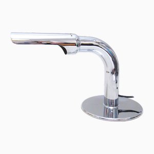 Lámpara de mesa Gulp de cromo de Ingo Maurer para Design M, años 60