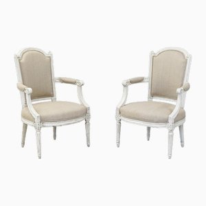 Salon Chairs in Walnut, Set of 2