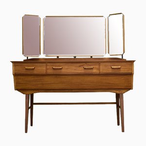Vintage Walnut Dressing Table by Alfred Cox for Heals, 1960s