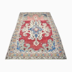 Modern Multicolored Oushak Area Rug