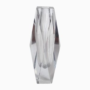 Faceted Murano Glass Vase, 1970s