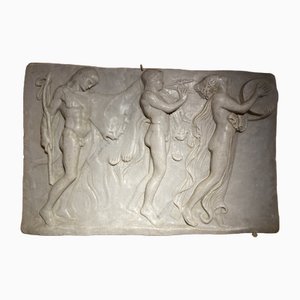 Antique Marble Bas Relief