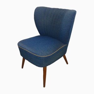 Blauer Vintage Sessel, 1950er