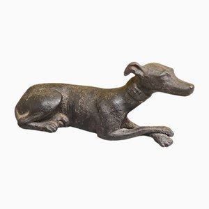 Antique Cast Iron Greyhound Figurine, 19th Century