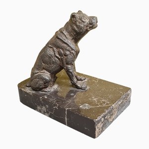 Early 20th Century French Metal Dog Figurine