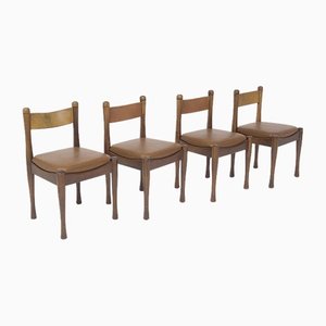 Four Vintage Chairs by Silvio Coppola for Bernini , 1970, Set of 4