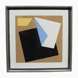 Joel Ráez, Geometrische Komposition, 2000er, Siebdruck, Gerahmt