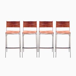 Sgabelli da bar di Tito Agnoli per Pierantonio Bonacina, 1999, set di 4