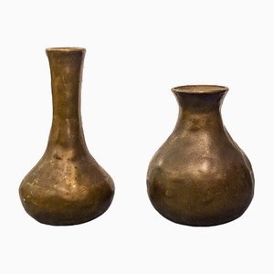 Italian Vases in Bronze, 1960s, Set of 2